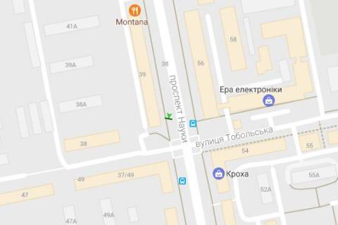 Scrolller, Scroll A in Vasylivka, 2.3x3.14  Nauki prosp. (Lenina prosp.), 39 - Tobol's'ka st. - 454658 scheme