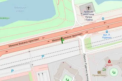 Билборд B в Киеве, 3x6  Миколи Бажана просп. - Лариси Руденко вул. (у напрямку Південного мосту) схема