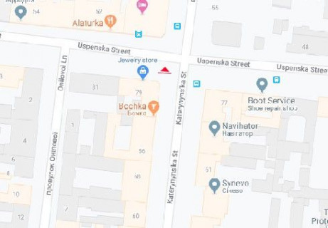 Scrolller, Scroll A in Odessa, 2.3x3.14  Єкатеринінська вул., 54 - Успенська вул. - 654861 scheme