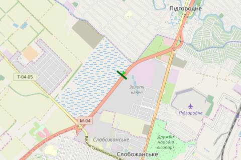 Білборд, Бігборд (Борд)  A у Дніпро (Дніпропетровськ), 3x6  Донецьке шосе, №6 схема