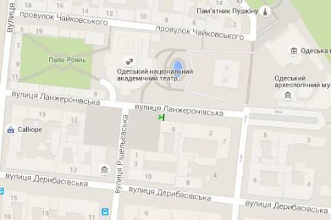 Citylight A in Odessa, 1.2x1.8  Lanzeronivs'ka st., 9 scheme