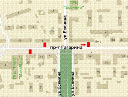 Сiтiлайт B у Василівці Гагаріна просп., 17 схема