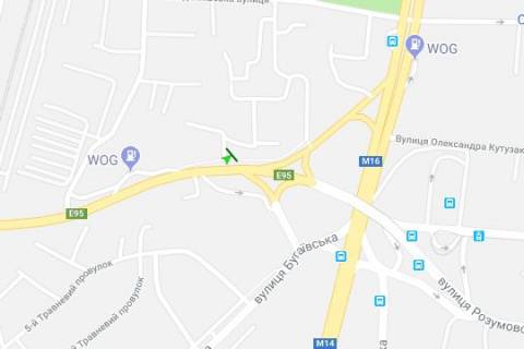 Билборд B в Васильевке, 3x6  Михайла Грушевського вул., (Автовокзал) (права, можливий продаж 3х12) схема