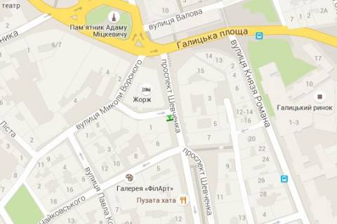 Сiтiлайт A у Львові, 1.2x1.8  Шевченка Тараса просп., 3 схема