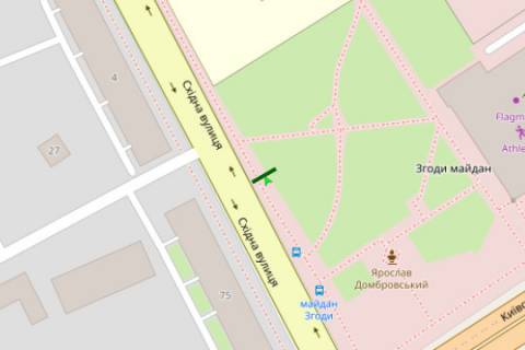 Billboard A in Zhytomyr, 3x6  Zgodi majdan - Shidna st. scheme