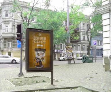 Ситилайт B в Одессе, 1.2x1.8  Італійська вул. (Пушкінська)., 40 - Успенська вул. фото 1