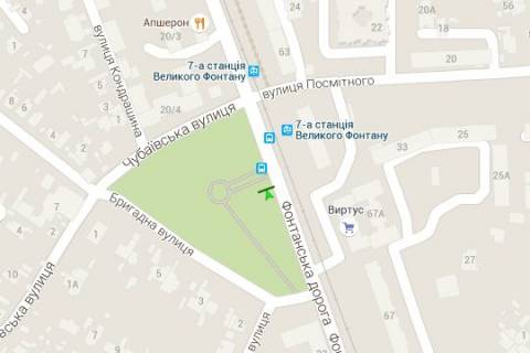 Билборд B в Одессе, 3x6  Фонтанська дорога, (7-а Станція) схема