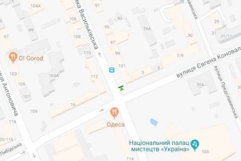 Citylight A in Kyiv, 1.2x1.8  Velika Vasil'kivs'ka st., 101  scheme