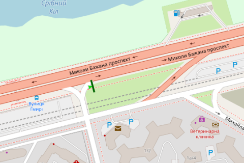 Prismatron, Prism A in Kyiv, 3x6  Mikoli Bazana prosp. - Borisa Gmiri st., 1 - 274680 scheme