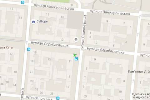 Ситилайт B в Васильевке, 1.2x1.8  Рішельєвська вул., 6 - Дерибасівска вул. схема