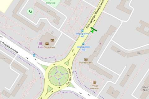 Билборд A в Киеве, 3x6  просп. Червоної Калини (Володимира Маяковського)., 38/10 схема