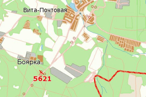 Билборд B в Васильевке, 3x6  Київ - Одеса, 12 км+900м від Києва (зліва, в напр. м. Києва, 150м до АЗС) схема