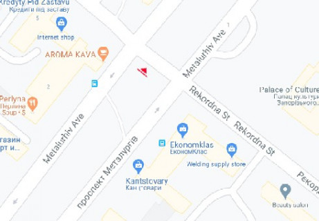 Prismatron, Prism A in Zaporizhzhya, 3x6  Металургів просп. - Рекордна вул. - 661399 scheme