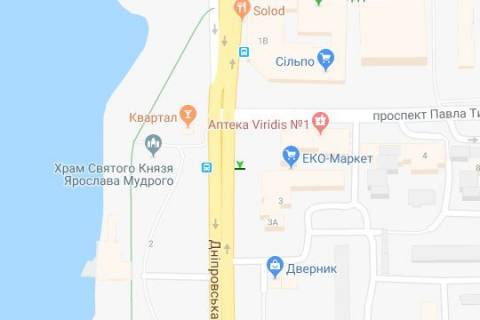 Беклайт B у Києві, 2.3x3.14  Дніпровська наб., №3 "ТРЦ Silver Breeze" - Павла Тичини просп. схема