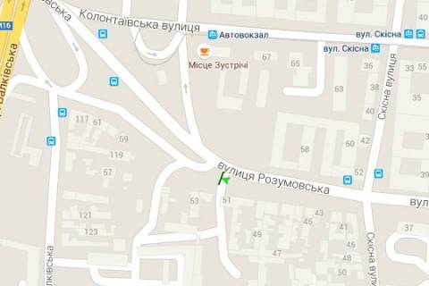 Билборд B в Васильевке, 3x6  Розумовська вул., 51 (Автовокзал) схема