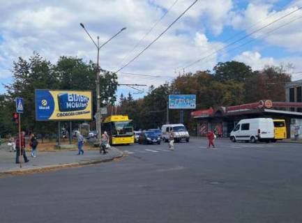 Билборд B в Полтаве, 3x6  Європейська вул. (Фрунзе). - Героїв-чорнобильців вул. фото 1