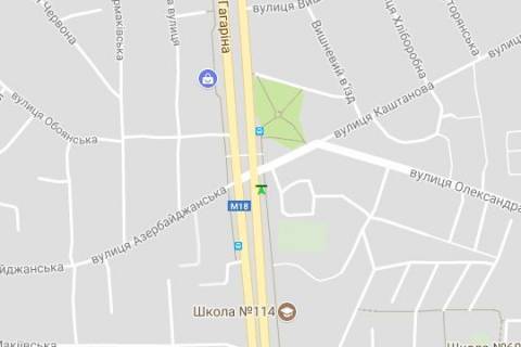 Скролер, Скрол A у Харкові, 2.3x3.14  просп. Аерокосмічний (Гагаріна). - Каштанова вул. - 44051 схема
