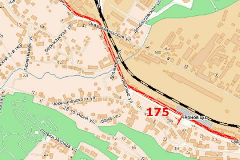Billboard A in Chernivtsi, 3x6  Gagarina st., (Z/D vokzal) scheme