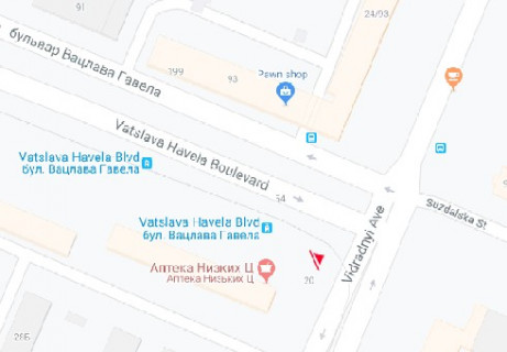 Призма A в Киеве, 3x6  Відрадний просп. - Вацлава Гавела бульвар (Івана Лепсе бульвар). (на перехресті) - 662946 схема