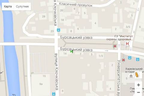 Беклайт A у Харкові, 1.2x1.8  Бурсацький узвіз, 9 схема