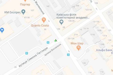 Беклайт B у Києві, 1.2x1.8  Симона Петлюри вул., 30  схема