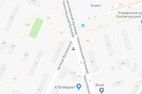 Скролер, Скрол A у Василівці, 2.3x3.14  Чоколівський бульв., 34, навпроти - 422593 схема