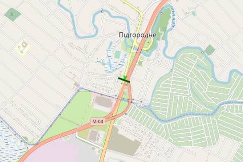 Білборд, Бігборд (Борд)  A у Першотравенська, 3x6  Донецьке шосе, №9 (Підгородне) схема