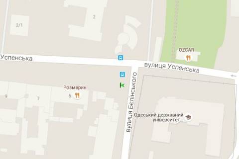 Нестандарт B в Одессе, 1.2x1.8  Успенська вул., 3 - Леонтовича вул. (Бєлінського) (остановка) схема