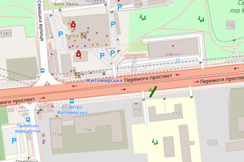 Призма A в Киеве, 3x6  Берестейський просп., 113 - 273896 схема