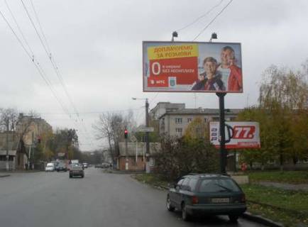 Билборд A в Житомире, 3x6  Михайла Грушевського вул. (Котовського вул.), 50 - Князів Острозьких вул. (Шелушкова вул.) фото 1