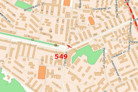 Билборд A в Васильевке, 3x6  Незалежності просп. - Небесної Сотні вул. схема