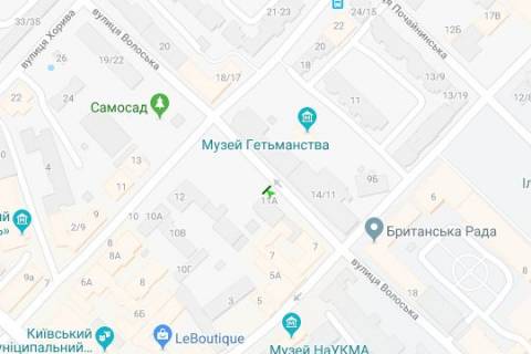 Ситилайт A в Киеве, 1.2x1.8  Волоська вул., 11-А  схема