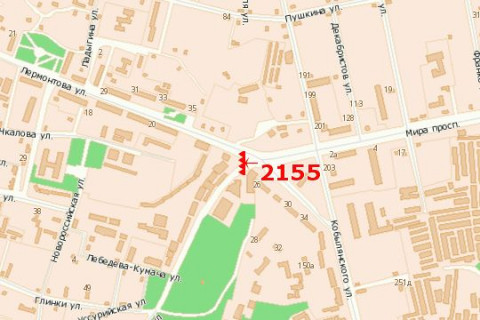 Призма B в Кривом Роге, 3х6  Лермонтова вул., (Автостанція) (призма) - 271338 схема