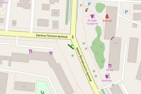 Prismatron, Prism A in Lviv, 3x6  Vigovs'kogo st. (Ivana Vigovs'kogo st.) - Evgenia Patona st. (prizma) - 251601 scheme