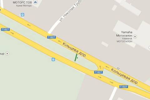 Билборд A в Киеве, 5x12  Велика Кільцева дорога, : СТО "Сканія"  (у напрямку  просп. Берестейський (Перемоги)) схема