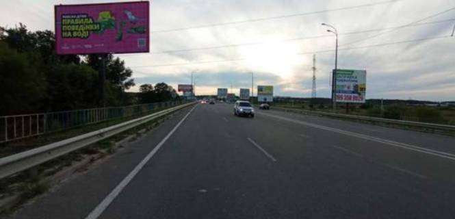 Билборд B в Запорожье, 3x6  Київ - Ковель, 10км+100м від Києва (перед мостом; у напрямку Ирпеня) фото 1