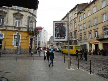 Бэклайт B в Львове, 1.2x1.8  Пантелеймона Куліша вул. - Вагова вул. (в центр) фото 1