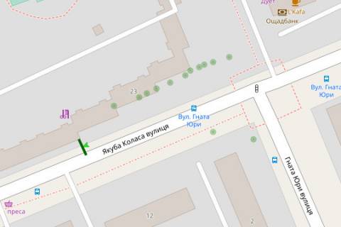 Билборд A в Киеве, 3x6  Якуба Коласа вул., 23 (у напрямку Жуля Верна бульвар (Ромена Ролана бульвар).) схема