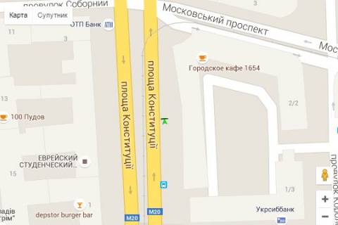 Беклайт A у Харкові, 1.2x1.8  Конституції пл., 2/2 (№2) схема