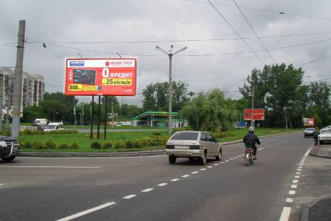 Билборд A в Васильевке, 3x6  Вячеслава Чорновола просп. - Варшавська вул. (від центру) фото 1