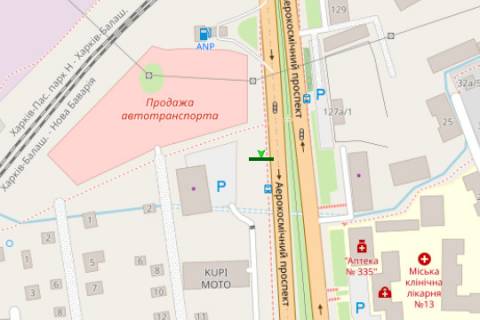 Скроллер A в Харькове, 2.3x3.14  просп. Аерокосмічний (Гагаріна)., 131 - 44052 схема