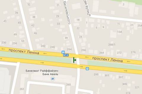 Призма A в Николаеве, 3x6  Центральний просп. (Леніна просп.) - 9 Слобідська вул. (Маршала Василевського) ., (призма) - 271401 схема
