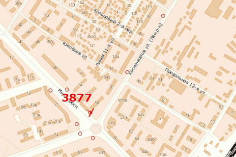 Билборд B в Васильевке Перемоги пл. - Миру просп. - Космонавтів вул., 76/1 схема