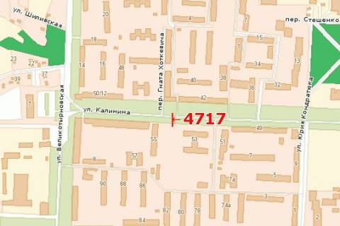 Билборд B в Васильевке, 3x6  Івана Мазепи вул., 55 схема