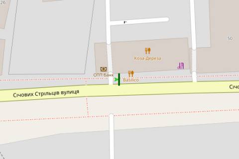 Ситилайт B в Киеве, 1.2x1.8  Січових Стрільців (Артема вул.), 52 схема