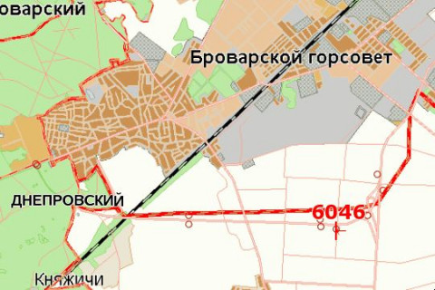 Билборд B в Запорожье, 3x6  Київ - Чернігів, 13 км + 410 м (зліва у напрямку  м.Києва) схема