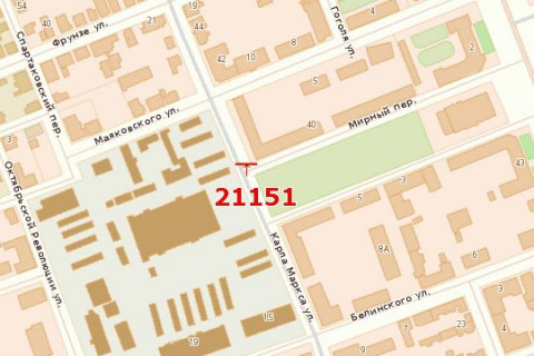 Бэклайт A в Васильевке, 2.3x3.5  Потьомкінськая вул. - Мирний бульв., 6 схема