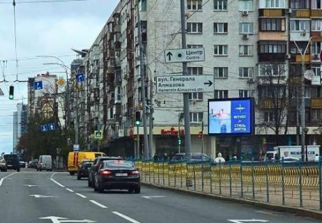 Видеоборд B в Киеве, 2.3x3.14  Лесі Українки бульв., 13 (розширення 480х336) - 662376 фото 1