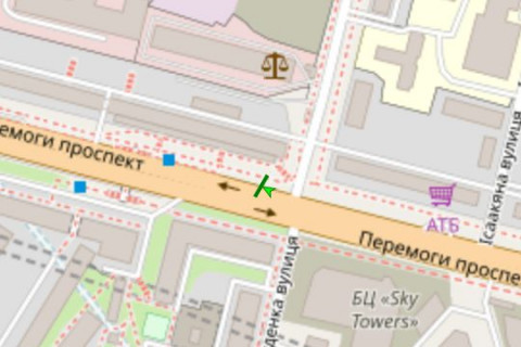 Скроллер A в Киеве, 2.3x3.14  просп. Берестейський (Перемоги)., , 20 - 109263 схема