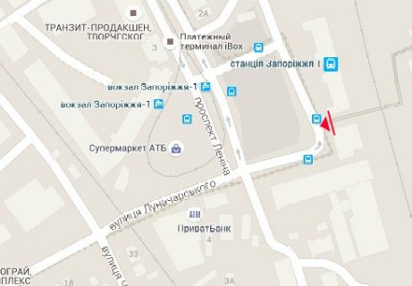Призма A в Запорожье, 3x6  Запорізький залізничний вокзал, пішохідний перехід - 654926 схема
